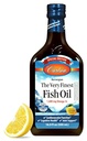 Carlson - Den meget fineste fiskeolie, Special Edition, 1600 mg Omega- 3s, flydende supplement, Norwegian Fish Oil, Wild- Fanget, Sustainable Sourced Liquid, Lemon, 500 ml (16,9 Fl Oz)
