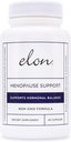 Elon menopause supplement for kvinder menopause relief for varme flush, Mood Swings & Sleep Problemer, Non- GMO østrogen supplement for kvinder w / Black Cohosh & Dong Quai (60 kapsler)