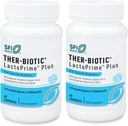 Klaire Labs SFI Health Lactoprime Plus Probiotic - 25 milliarder høj CFU for Carb- følsomme mænd & kvinder, 7 Lactobacillus og 5 Bifidobacterium Blend, FODMAP Compliant & Dairy- Free (60 kapsler, 2 pakker)