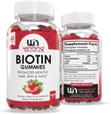 Avanceret biotin gummier - Natural Strawberry Flavor til hår, hud & negle support