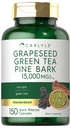 Carlyle Grapefrugter, grøn te, Pine Bark • 124; 15,000mg • 124; 150 Kapsler • 124; Non- GMO og Gluten Free Supplement
