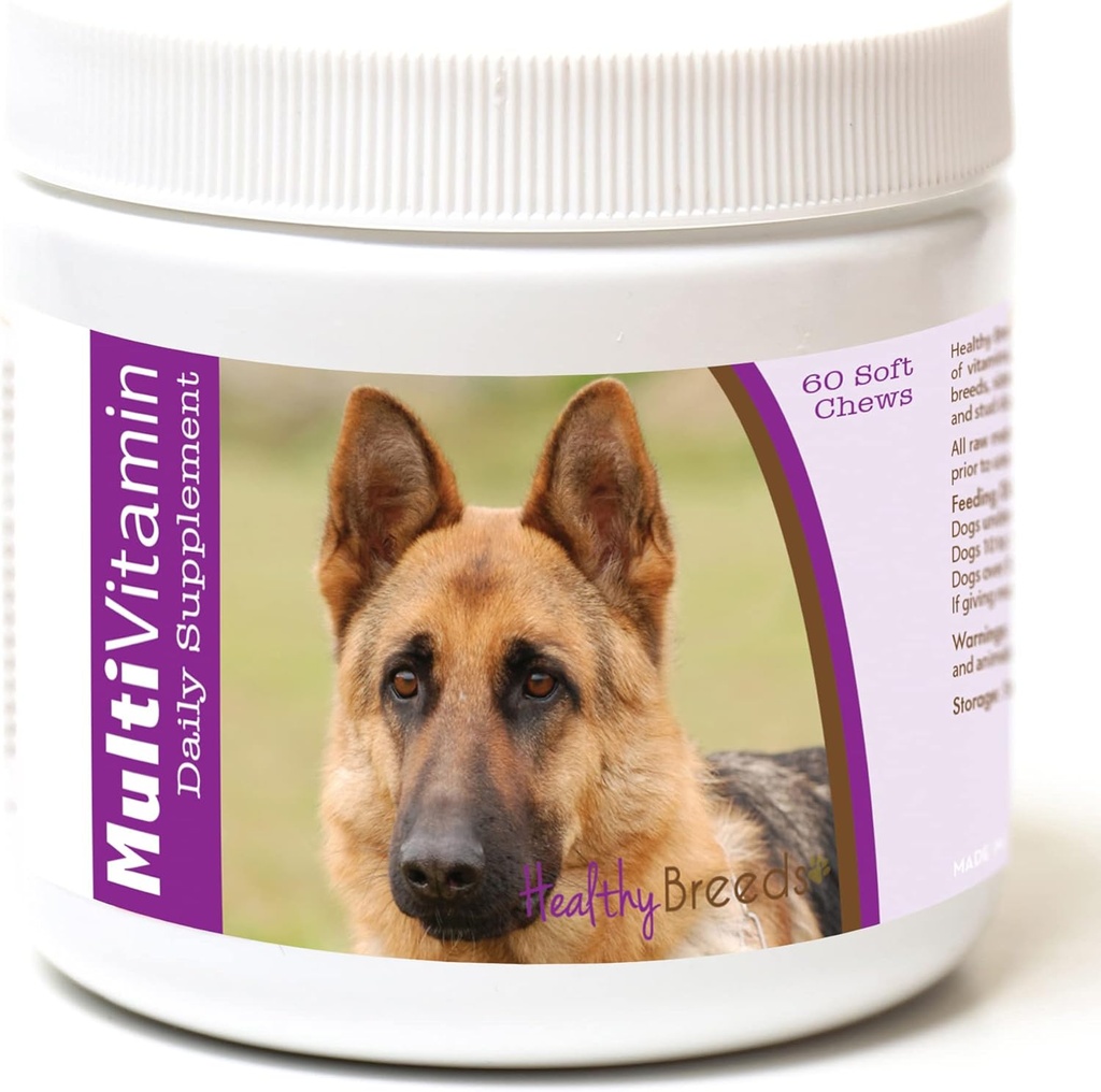 Sunde racer Tysk Shepherd Multi- Vitamin Soft Chews 60 Greve