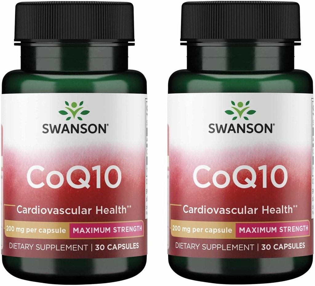 Swanson Coq10 200 200 Milligram 30 kapsler (2 pakker)