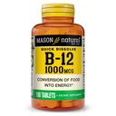 MASON NATURAL Vitamin B12, 1000 mcg Quick Opløs tabletter, hurtig Absorption B Complex til at understøtte normal energi og nerve funktion, 100 tabletter