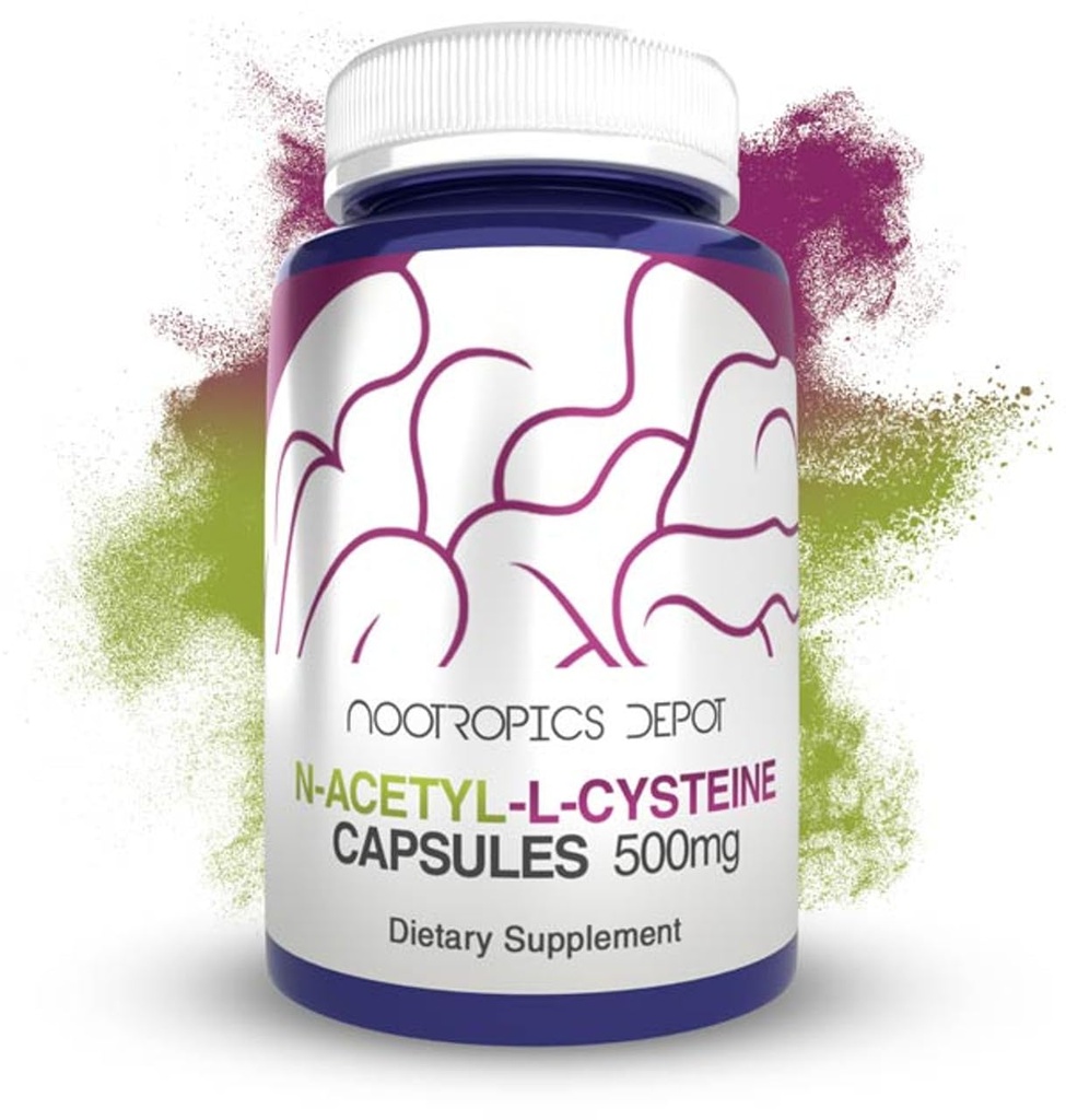 Nootropics Depot N- Acetyl L- Cysteine Kapsler Note 124; 500mg