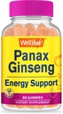 WellYe Panax Ginseng Gummies - 96mg Panax Ginseng Root Extract per servering - Non-GMO, Natural Flavors, Vegan, Gluten- Free, Nut- Free - 60 Greve