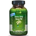 Irwin Naturals Stress- Defy Sleep PM - 50 Flydende Soft- Gels - Kraftfuld 2-in-1 Kombination med Ashwagandha & Melatonin - 25 Servere