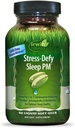 Irwin Naturals Stress- Defy Sleep PM - 50 Flydende Soft- Gels - Kraftfuld 2-in-1 Kombination med Ashwagandha & Melatonin - 25 Servere