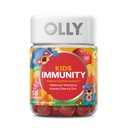 OLLY Kids Immunity Gummy, immunstøtte, Wellmune, Elderberry, C-vitamin, zink, tyggetabletter, kirsebær - 50 Greve
