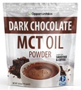 Opportuniteas MCT Oil Powder, Keto Creamer til kaffe, Drinks & Smoothies, Low Carb Keto Friendly, Boost Energy & Mental Focus, Supplement til Ketogen Diet, Gluten Free & Non- GMO, Dark Chocolate 6 oz