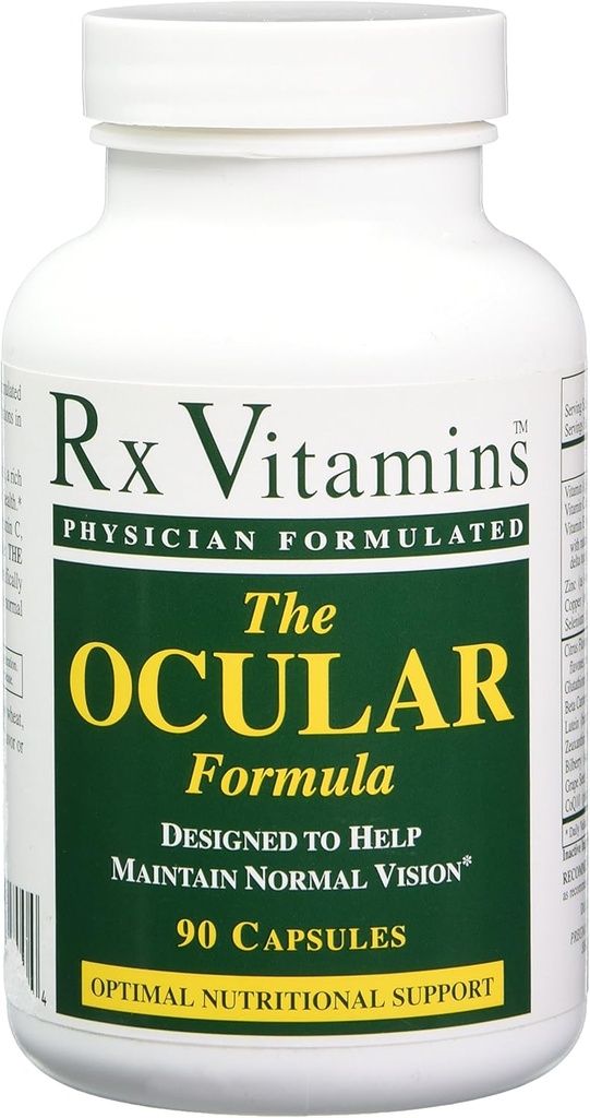 Rx Vitaminer Den okulære formel Kosttilskud, 90 kapsler