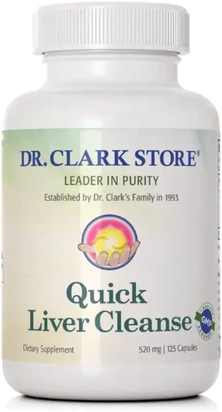 Dr. Clark Quick Lever & Gallblære Cleanse - 520mg, Natural Detox for Lever & Gallblære Sundhed