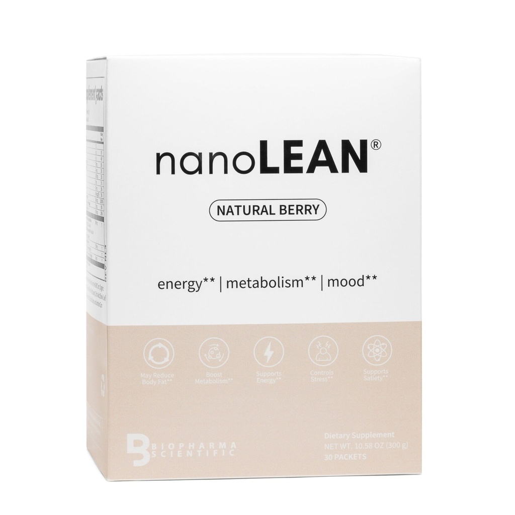 Biopharma Scientific NanoLean Natural Weight Management and Sund Energi Drink 124; Natural Berry Flavor