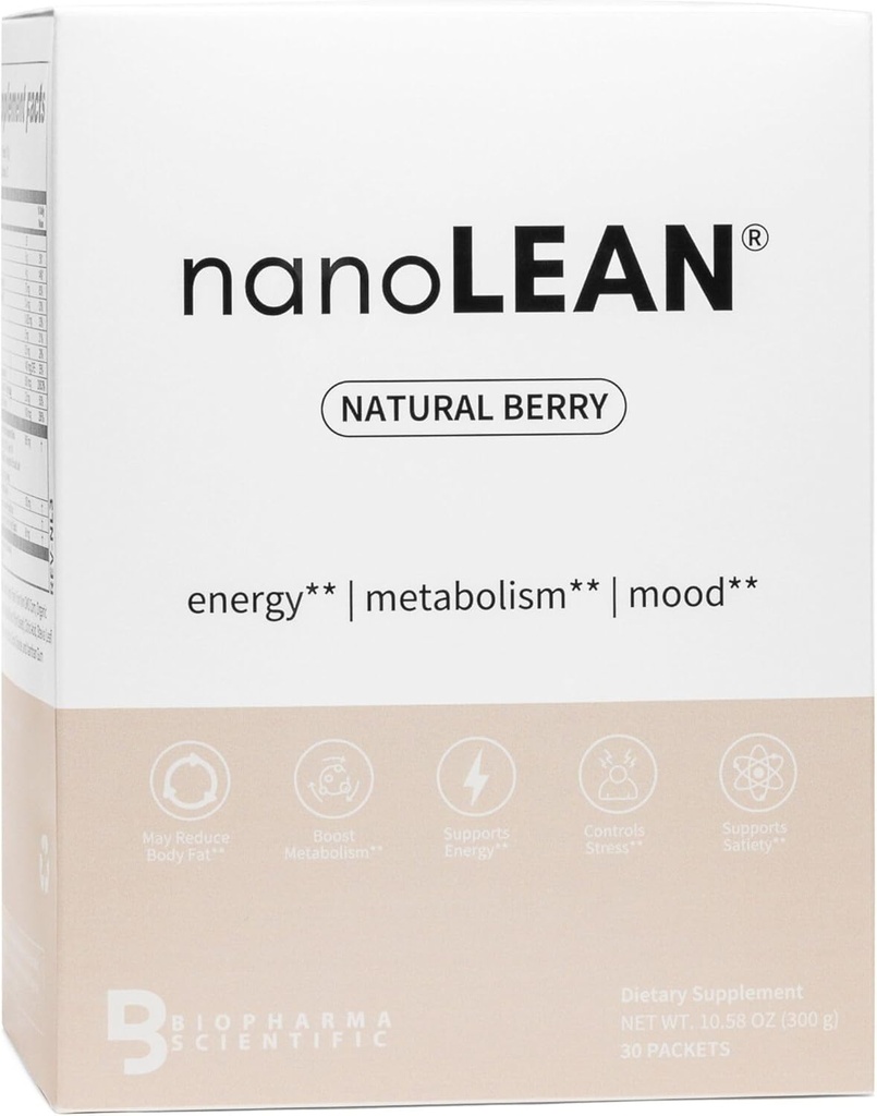 Biopharma Scientific NanoLean Natural Weight Management and Sund Energi Drink 124; Natural Berry Flavor
