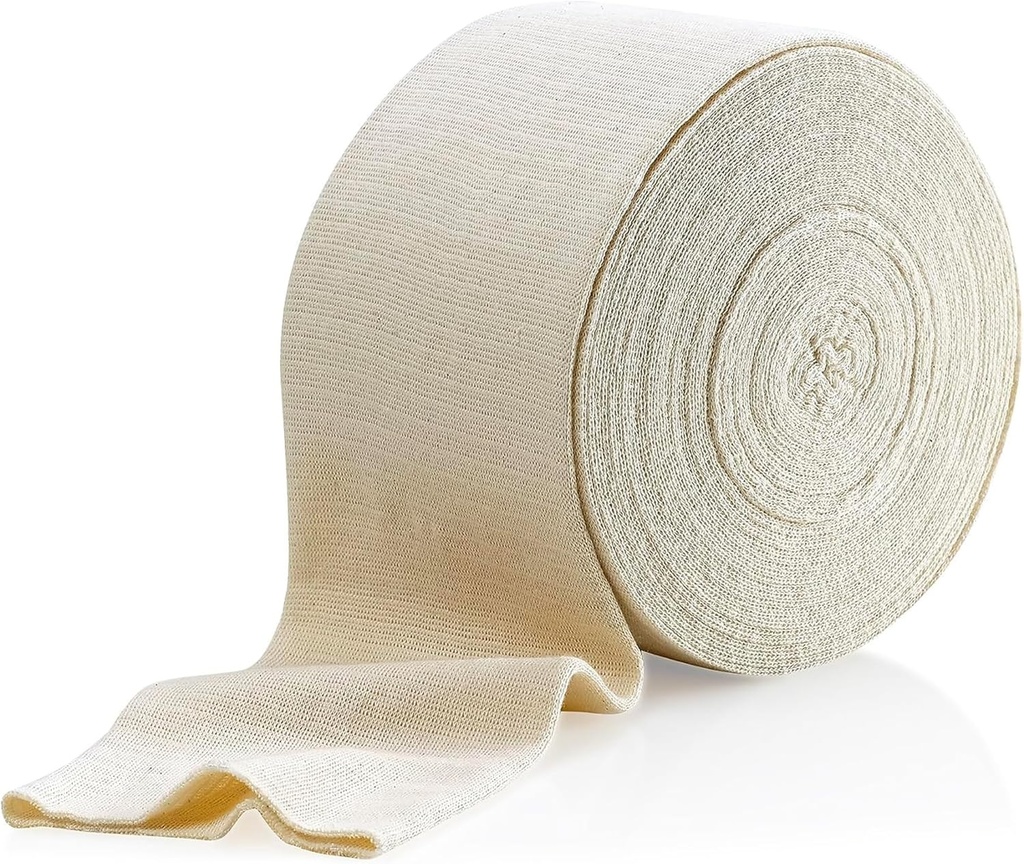 Elastisk Tubular Support Bandage Størrelse B, 10M Box - Natural Color (2,5 "X 33 fod) for Stor Knee Support Bandage -Medium Tang, Cotton Spandex
