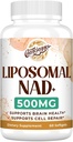 Liposomal NAD+ 500 MG Supplement, True NAD Plus Supplement, Superior Absorption, Boost NAD+ More Efficient Than Nicotinamide Riboside for Cellular Energy, Healthy Aging, 60 Serving