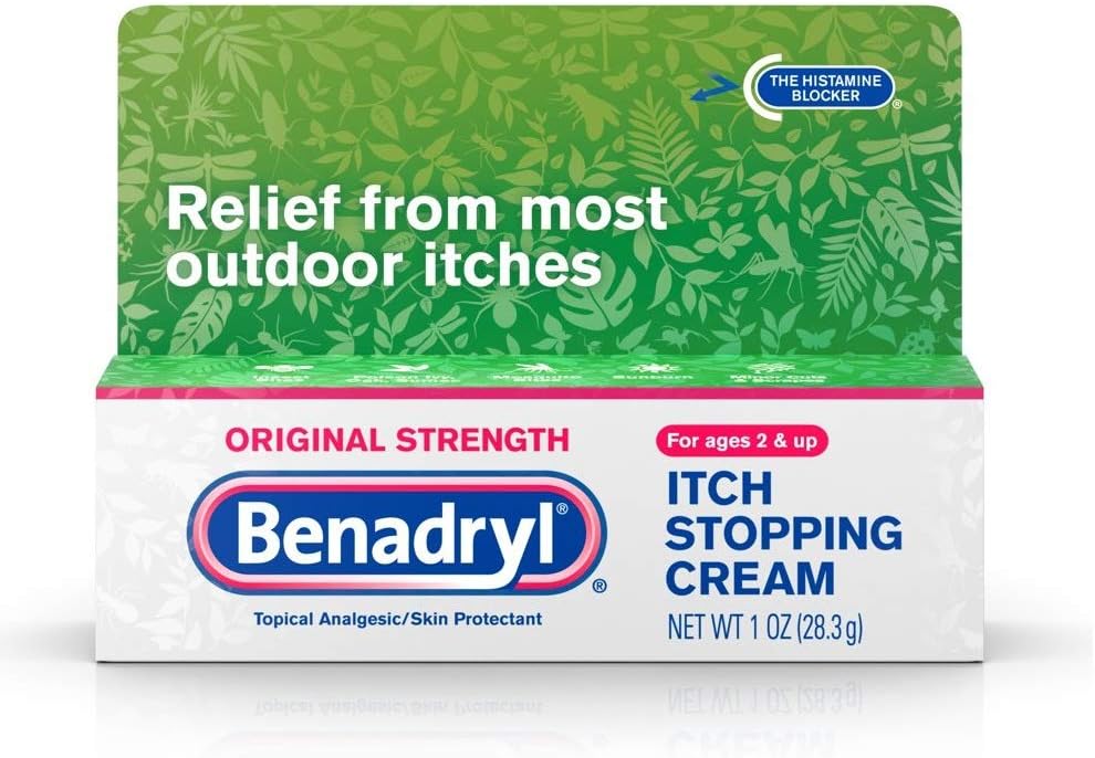 Benadryl Itch Stopping Cream Original Strength 1 oz (pakke med 9)