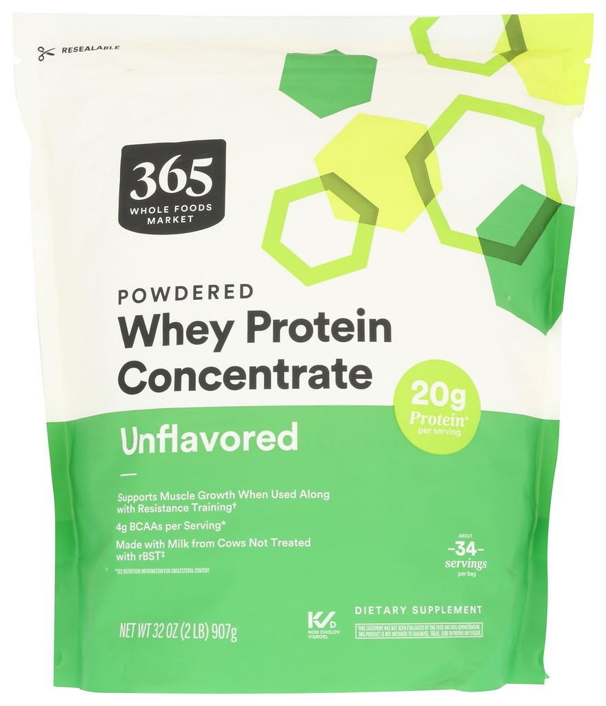 365 af Whey Concentrate Protein Powder, 32 Ounce
