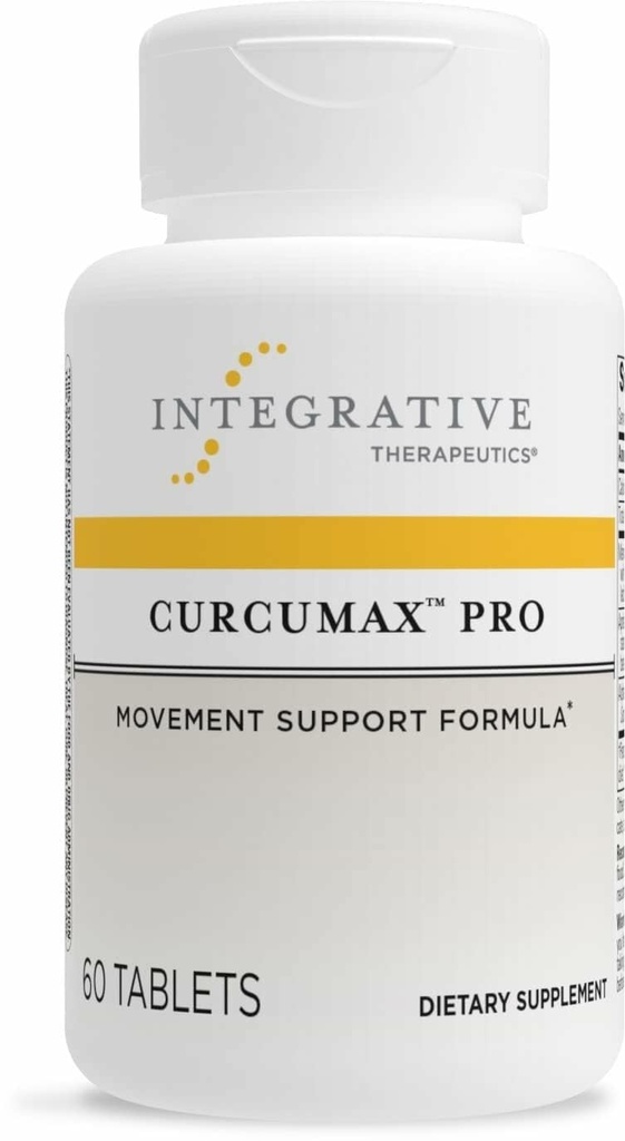 Integrativ terapi Curcumax Pro - sund bevægelse supplement til mænd og kvinder - Understøtter lejlighedsvis ubehag forbundet med overforbrug * - Dairy- Free & Vegan - 60 tabletter (30 Servere)
