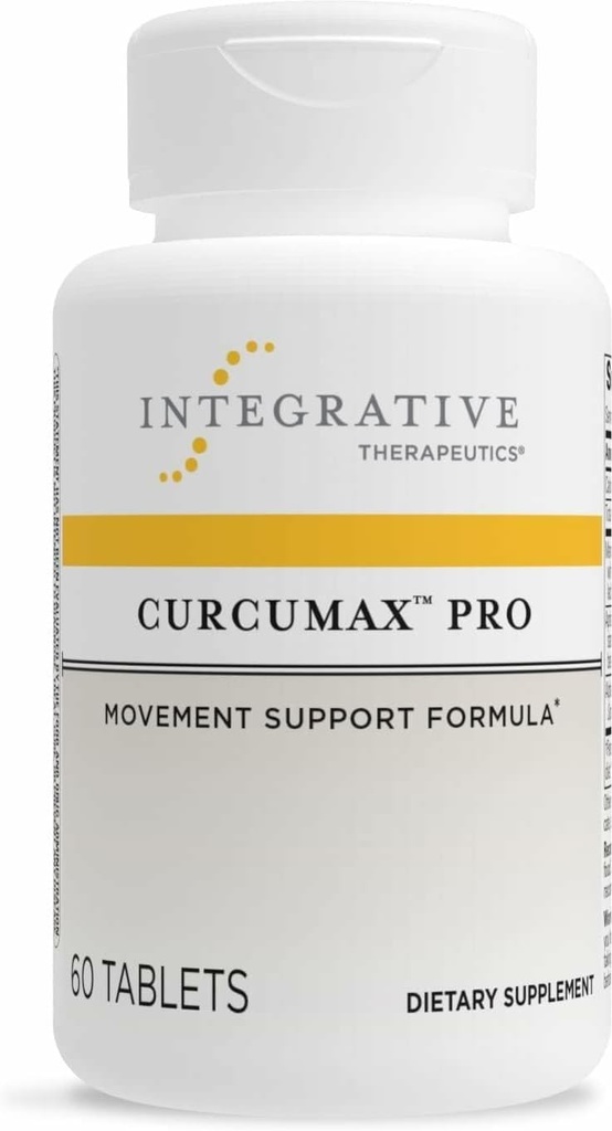 Integrative Therapeutics Curcumax Pro - Healthy Movement Supplement for Men & Women - Supports Occasional Discomfort Associated with Overuse* - Dairy-Free & Vegan - 60 Tablets (30 Servings)