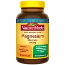 Nature Made Magnesium Glycinate 200 mg per servering, Magnesium supplement til muskel, hjerte, nerve og ben støtte, 60 Magnesium Bisglycinate kapsler, 30 dages forsyning