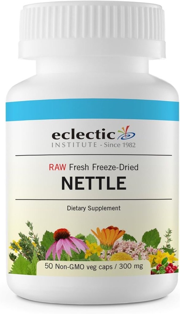 Eclectic Herb Raw Freeze- Tørret Non- Gmo Nettle Leaf- 124; Sund Sinus Support, Histamin- Response & Respiratory Wellness