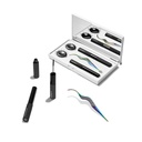 Lashify Control Kit - Komplet DIY Eye Lash Starter Set - Amplify Gossamer Black 10mm, 12mm, White Travel Case, Petite Wand