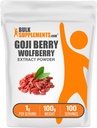 BulkSupplements.com Wolfberry Extract Powder -Goji Berries Supplement, Fruit Powder - Vegan & Gluten Free, 1g per Serving, 100g (3,5 oz) (Pack of 1)