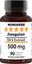 Jiaogulan Extract 500 mg - 90 Veg Kapsler - Gynostemma Pentaphyllum - 90 Servering