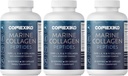 CORREXIKO Marine Collagen supplement piller - 1800 mg hydrolyseret collagen peptider per servering med tilsat hyaluronsyre, C-vitamin & mineraler - for hår, hud og negle - 360 kapsler 3 måneder forsyning