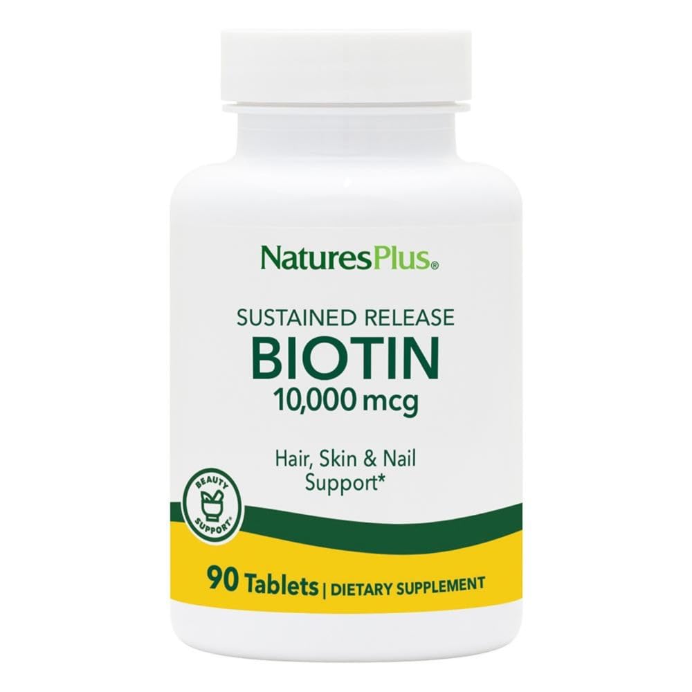 NaturePlus Biotin, Vedvarende udgivelse - 90 tabletter - Vegetarisk, Gluten Free - 90 Servering