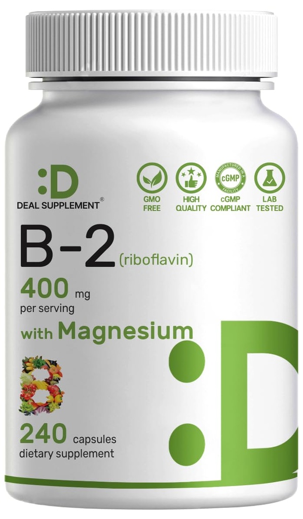 DEAL SUPPLEMENT vitamin B2 400mg (Riboflavin)