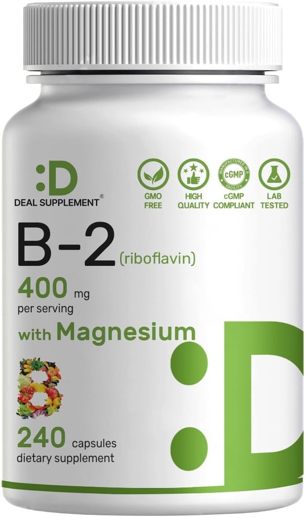 DEAL SUPPLEMENT vitamin B2 400mg (Riboflavin)