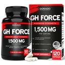 HGH Kosttilskud til mænd og kvinder (120 Greve) 1500mg Support Muscle Growth & Sund Niveauer af humant væksthormon - Fremme sund muskel & Inddrivelse for mænd efter træning supplement - USA Made