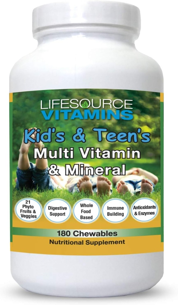 LifeSource Vitaminer Børns Multi Vitamin 180 tyggetabletter