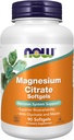 NOW Foods Supplements, Magnesium Citrate, With Glycinate & Malate, Nervous System Support*, 90 Softgels