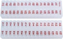 Twice- a- Day Månedlig Stor Pill Organizer Set - AM og PM Medication Organizer til hele måneden. Sættet indeholder 2 Arrangører til 1 måned. (Ny STAY- TIGHT Lids)