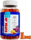 Khair Halal Kids Multivitaminer - Vegetar, Non- GMO, Gluten Free, Gelatine Free - Essentielle vitaminer til børn: Vitamin A C E D B12 & Vitamin B6- 60 Gummies