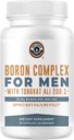 Boron supplement til mænd med Tongkat Ali - Vitamin D3, Zink picolinat 30mg, Longjack Tongkat Ali For mænd - Boron Citrate 10mg For mænds sundhed - Ikke GMO, Gluten Free, No Allergens - 30 Greve