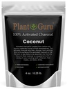 Aktiveret kul pulver 4 oz. Kokosolie - Food Grade Kosher Non- GMO - Tandblegning, Ansigtsmaske og Sæbe Making. Fremmer naturlig afgiftning og hjælper fordøjelsen