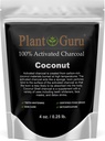 Aktiveret kul pulver 4 oz. Kokosolie - Food Grade Kosher Non- GMO - Tandblegning, Ansigtsmaske og Sæbe Making. Fremmer naturlig afgiftning og hjælper fordøjelsen