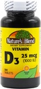 Nature's Blend Vitamin D3 1000 IU 300 Tablets