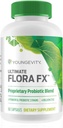 Youngevity Ultimate Flora FX ™ - Prebiotic and Probiotic Supplement - Understøtter fordøjelsessygdomme og Gut Microbiome - 4 milliarder CFU - Glucono Delta Lactone - 60 vegetariske kapsler