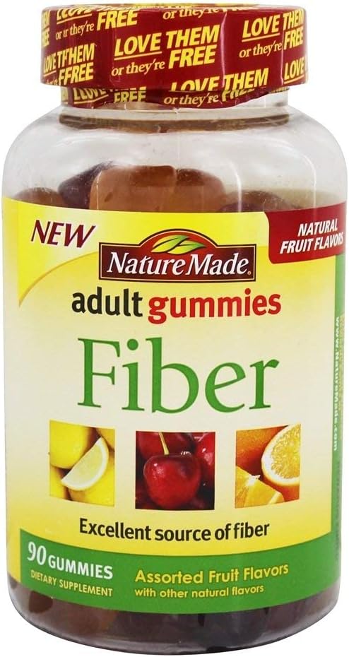 Nature Made Adult Gummies Fiber Diverse Frugt - 90 Gummies