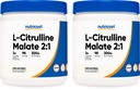 Nutricost L- Citrullin Malat 300G (2 Pack) - Pure L- Citrullin Powder, 3000mg Per Serving - L- Citrullin Malat