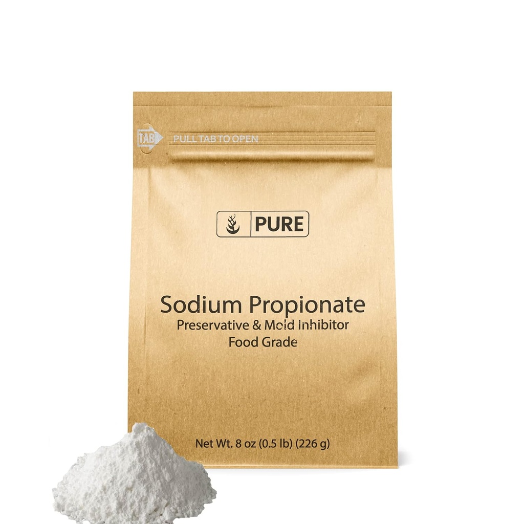 PURE ORIGINALSKE INGREDIENSER Natriumpropionat (8 oz) Konserveringsmiddel & Mold Inhibitor, Food Grade, Food Additive