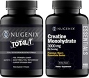 Nugenix Essentials Creatinine Monohydrat og Total- T Testosteron Booster for mænd