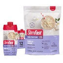 SlimFast High Protein Vanilla Bund- 12 Greve af Vanilla High Protein Meal Erstatning Shakes (20g Protein) med 26 Serveringer af Vanilla High Protein Powder Mix (20g Protein)