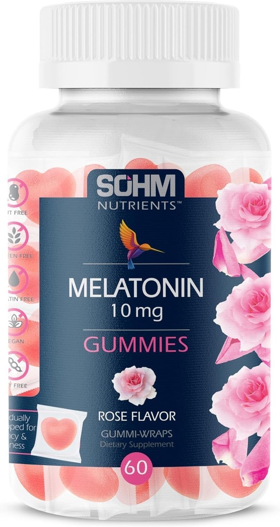 Melatonin Gummies 10 mg - Forbedre søvnQuality- Sleep Support Gummies Vegetar
