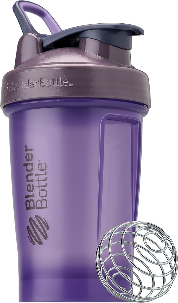 BlenderFlaske Classic V2 Shaker Flaske Perfekt til Protein Shakes og Pre Workout, 20oz, Fuld farve lilla